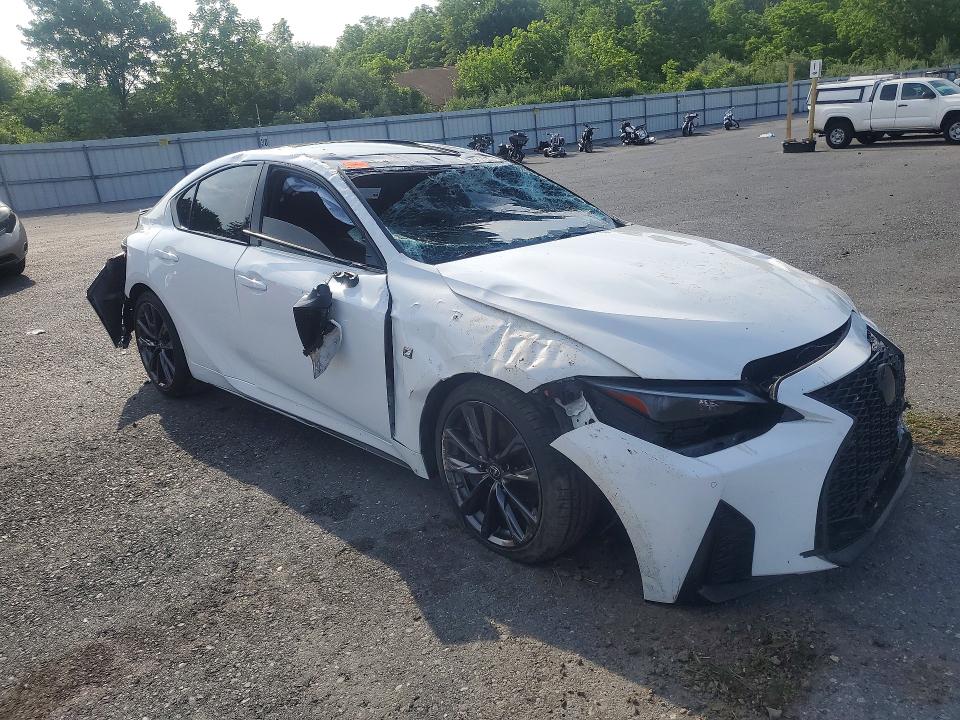 2022 Lexus Is VIN JTHGZ1E2XN5025582 COPART salvage auction — ROLLOVER, Pa - Certificate Of Salvage, sold $3,050 on 2026-07-21 (photo 4)