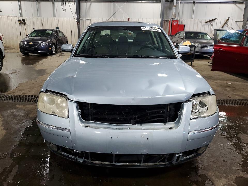 2002 Volkswagen Passat VIN WVWTH63B12P231571 COPART salvage auction — FRONT END, Mn - Cert Of Title-Prior Salvage, sold $525 on 2026-08-11 (photo 5)