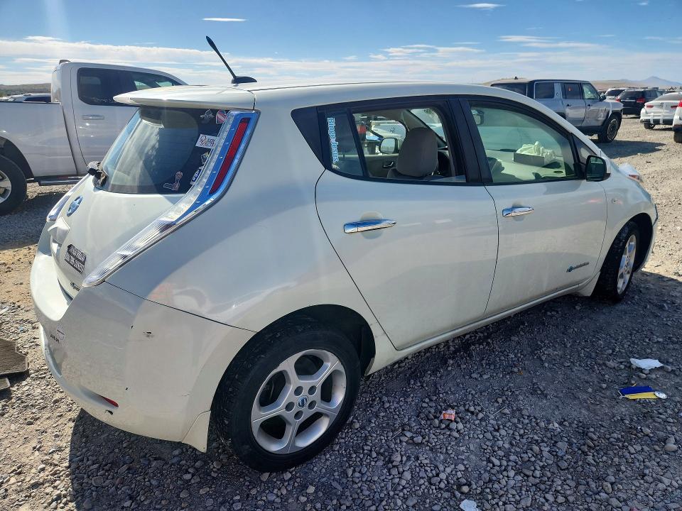 2012 Nissan Leaf VIN JN1AZ0CP9CT027044 COPART salvage auction — FRONT END, UT - SALVAGE CERTIFICATE, sold $150 on 2026-07-28 (photo 3)