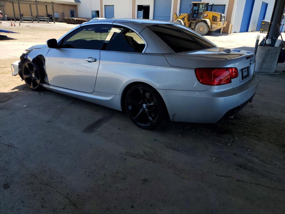 2013 BMW 3er VIN WBADX7C52DJ589398 COPART salvage auction — FRONT END, Ca - Salvage Certificate, sold $3,450 on 2026-07-21 (photo 2)