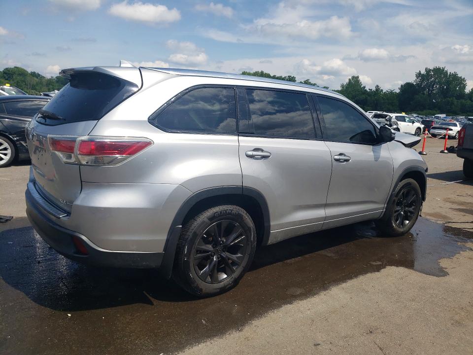 2016 Toyota Highlander VIN 5TDJKRFH7GS301050 COPART salvage auction — FRONT END, Ct - Cert Of Title-Salvage, sold $3,600 on 2026-07-17 (photo 3)
