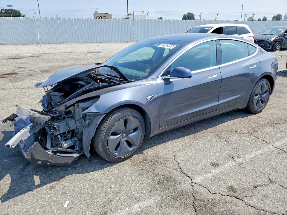 2019 Tesla Model 3 VIN 5YJ3E1EB5KF386823 COPART salvage auction — FRONT END, Ca - Salvage Certificate, sold $3,250 on 2026-07-07 (photo 1)