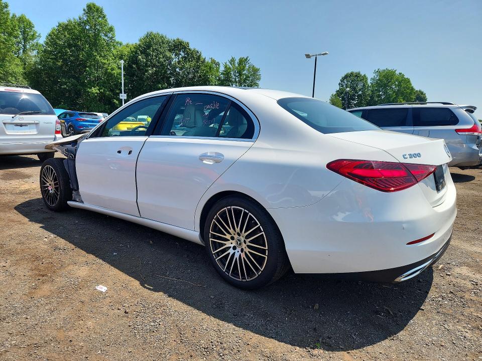 2022 Mercedes-benz C-klasse VIN W1KAF4HB5NR040583 COPART salvage auction — FRONT END, Ct - Cert Of Title-Salvage, sold $8,800 on 2026-07-30 (photo 2)