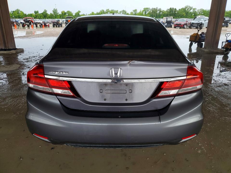 2014 Honda Civic VIN 19XFB2F55EE041466 COPART salvage auction — SIDE, Tx - Salvage Vehicle Title, sold $950 on 2026-07-10 (photo 6)