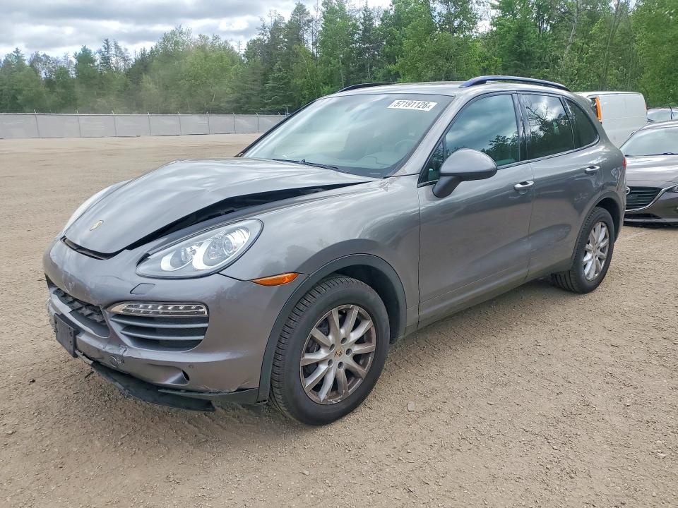 2013 Porsche Cayenne VIN WP1AA2A25DLA08448 COPART salvage auction — FRONT END, ON - PERMIT NO BRAND - UNFIT, sold $2,600 on 2026-08-18 (photo 1)