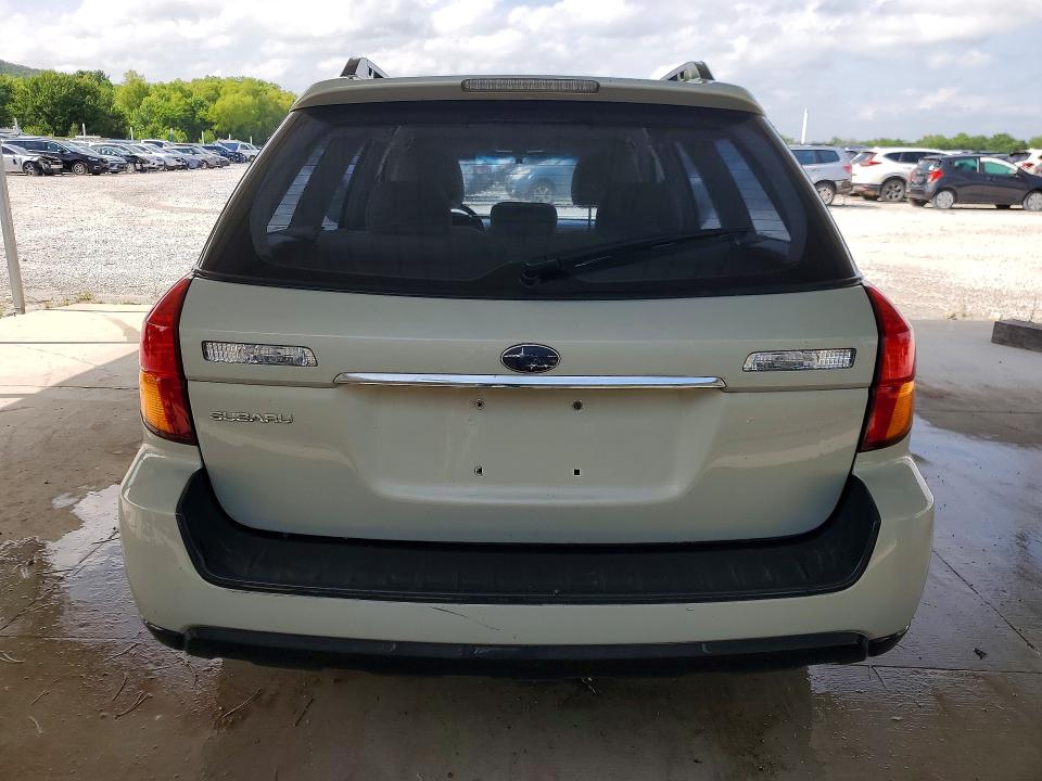 2007 Subaru Outback VIN 4S4BP61C777331607 COPART salvage auction — HAIL, Ar - Certificate Of Title, sold $275 on 2026-07-02 (photo 6)
