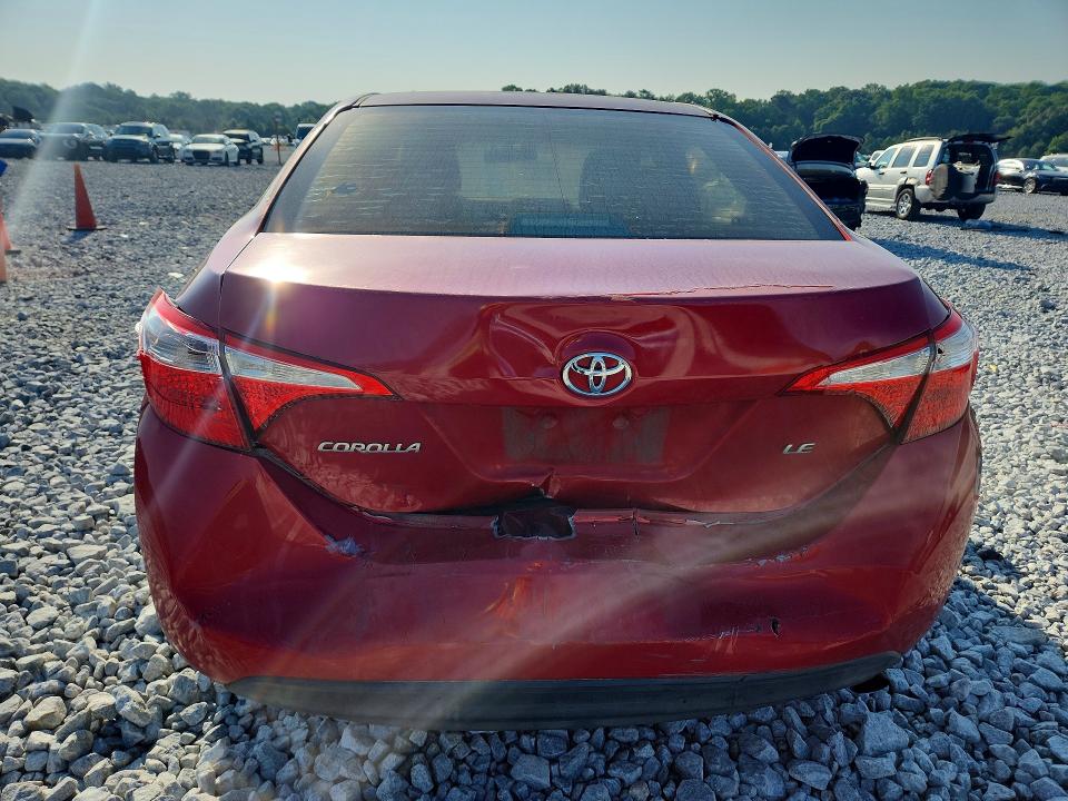 2014 Toyota VIN 5YFBURHE3EP105744 COPART salvage auction — REAR END, Ga - Cert Of Title-Salvage, sold $1,250 on 2026-07-03 (photo 6)