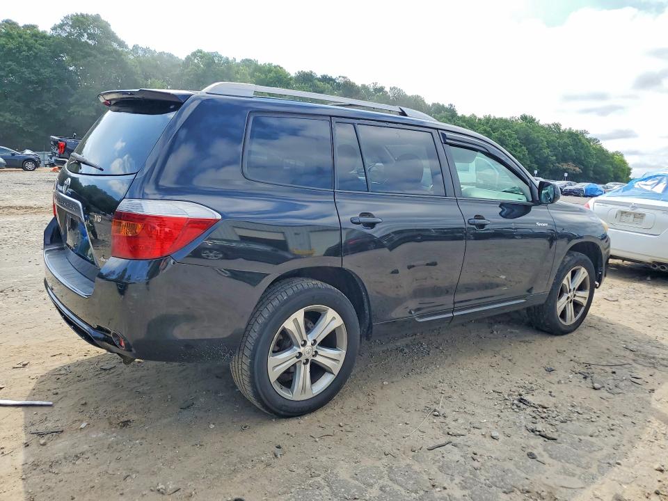 2008 Toyota Highlander VIN JTEES43A982109595 COPART salvage auction — FRONT END, Ga - Cert Of Title-Salvage, sold $2,250 on 2026-07-07 (photo 3)