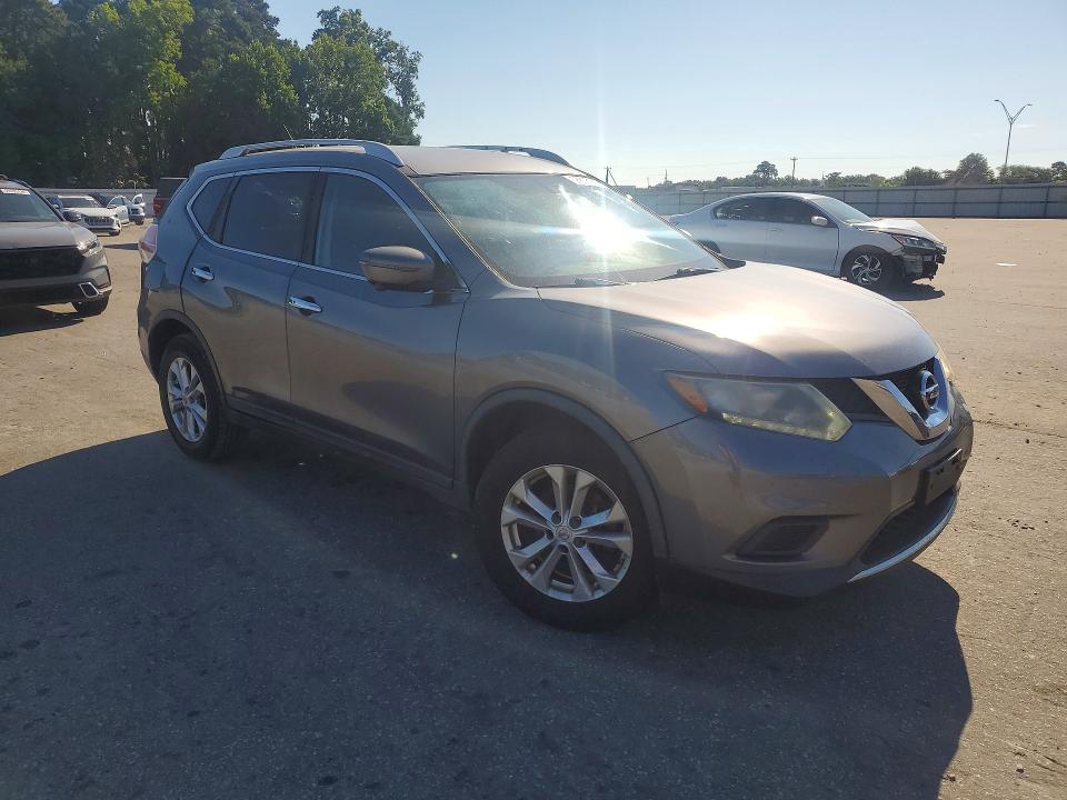 2016 Nissan Rogue VIN KNMAT2MV8GP653853 COPART salvage auction — MECHANICAL, Nc - Dealer Only Clean Title, sold $900 on 2026-07-09 (photo 4)