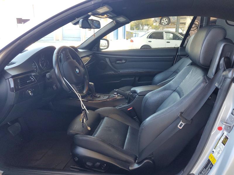 2013 BMW 3er VIN WBADX7C52DJ589398 COPART salvage auction — FRONT END, Ca - Salvage Certificate, sold $3,450 on 2026-07-21 (photo 7)