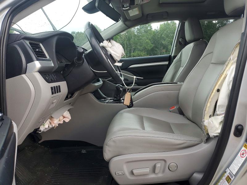2019 Toyota Highlander VIN 5TDKZRFH5KS572326 COPART salvage auction — FRONT END, Ga - Cert Of Title-Salvage, sold $3,250 on 2026-07-29 (photo 7)