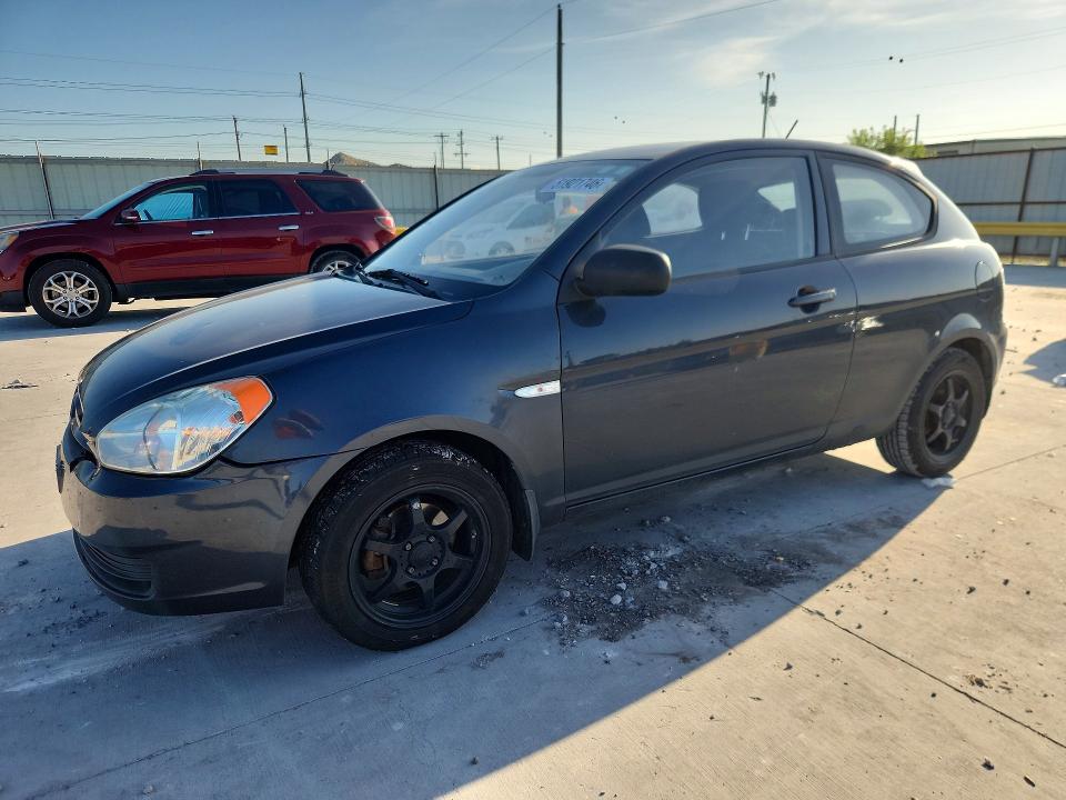 2010 Hyundai Accent VIN KMHCM3AC3AU168555 COPART salvage auction — FRONT END, Tx - Salvage Vehicle Title, sold $175 on 2026-07-28 (photo 1)