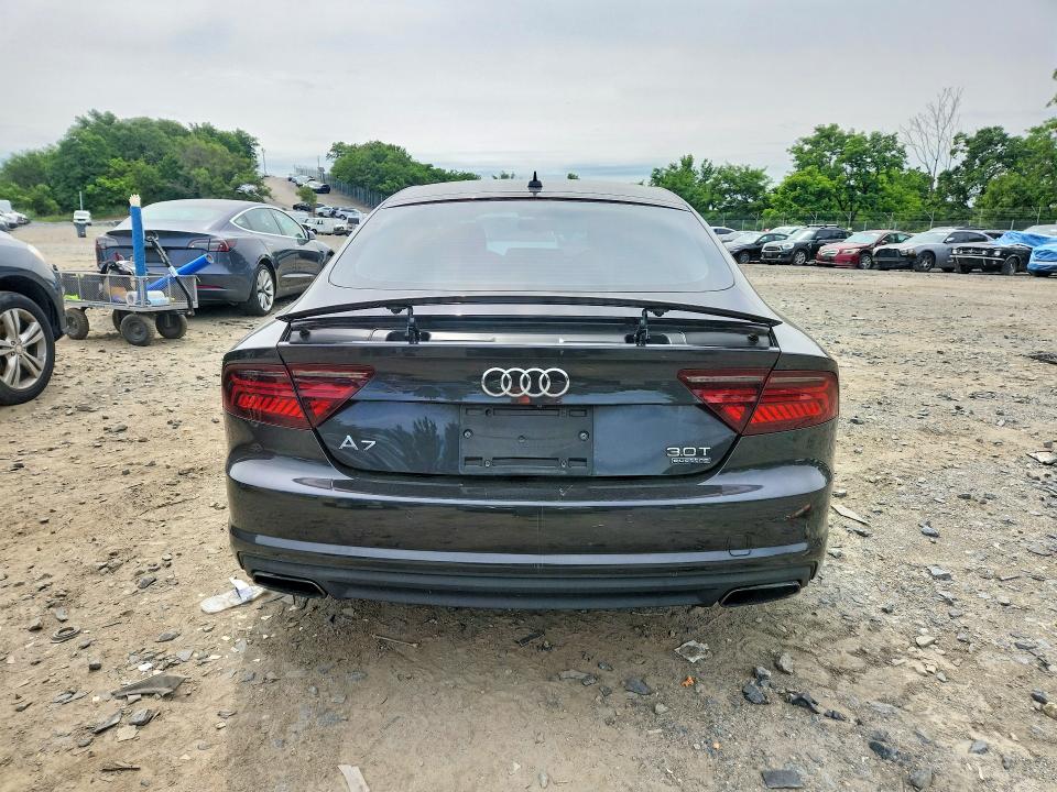 2016 Audi A7 VIN WAUWGAFC3GN025451 COPART salvage auction — MECHANICAL, Wv - Certificate Of Title (P), sold $5,700 on 2026-07-28 (photo 6)