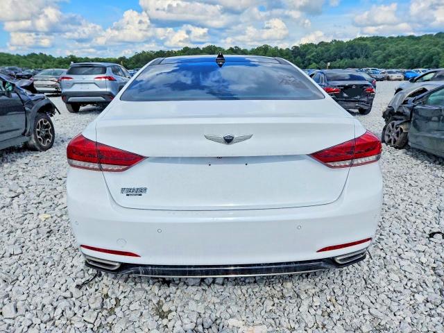 2018 Genesis G80 VIN KMHGN4JE8JU227623 COPART salvage auction — NORMAL WEAR, Tx - Certificate Of Title, sold $4,600 on 2026-07-14 (photo 6)