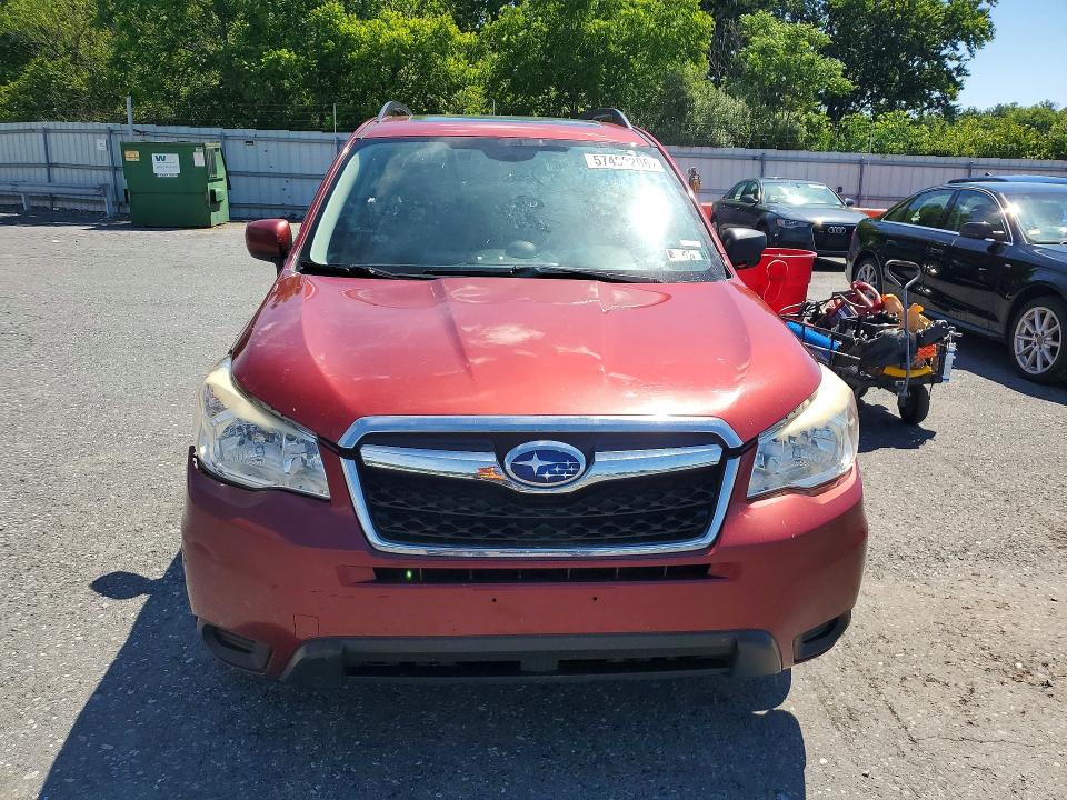 2015 Subaru Forester VIN JF2SJAGC1FH572640 COPART salvage auction — FRONT END, Pa - Certificate Of Salvage, sold $575 on 2026-07-14 (photo 5)