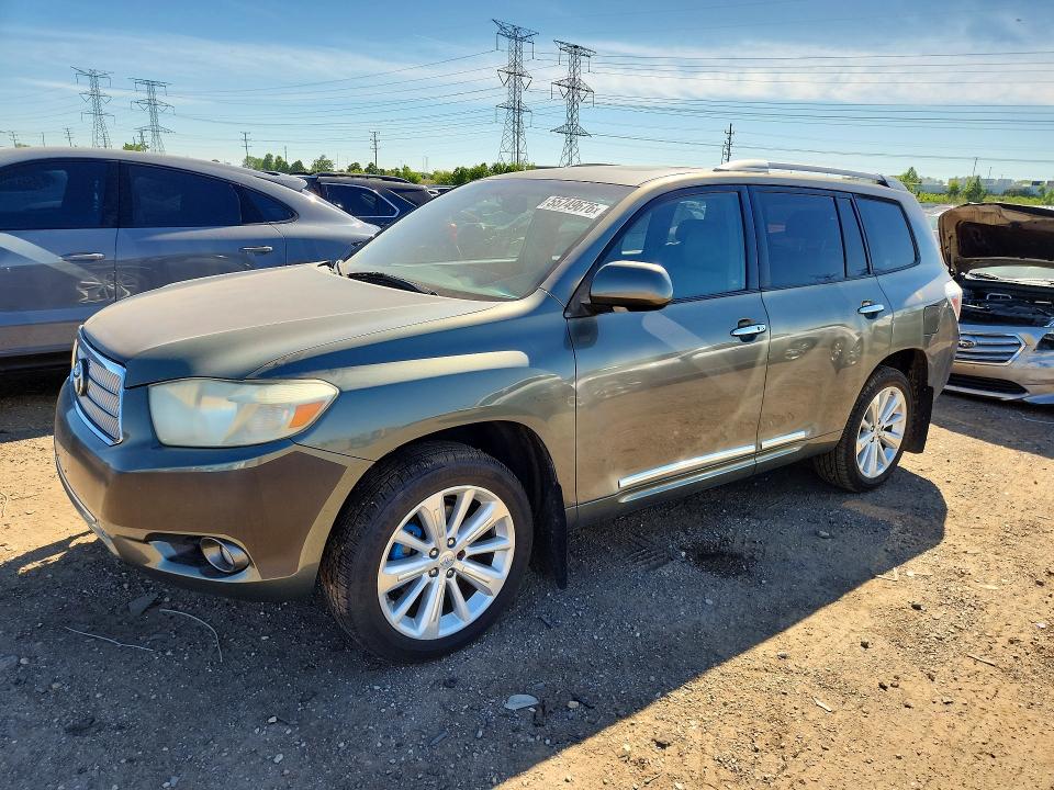 2008 Toyota Highlander VIN JTEEW44A482004448 COPART salvage auction — FRONT END, Il - Salvage Certificate, sold $1,850 on 2026-07-16 (photo 1)