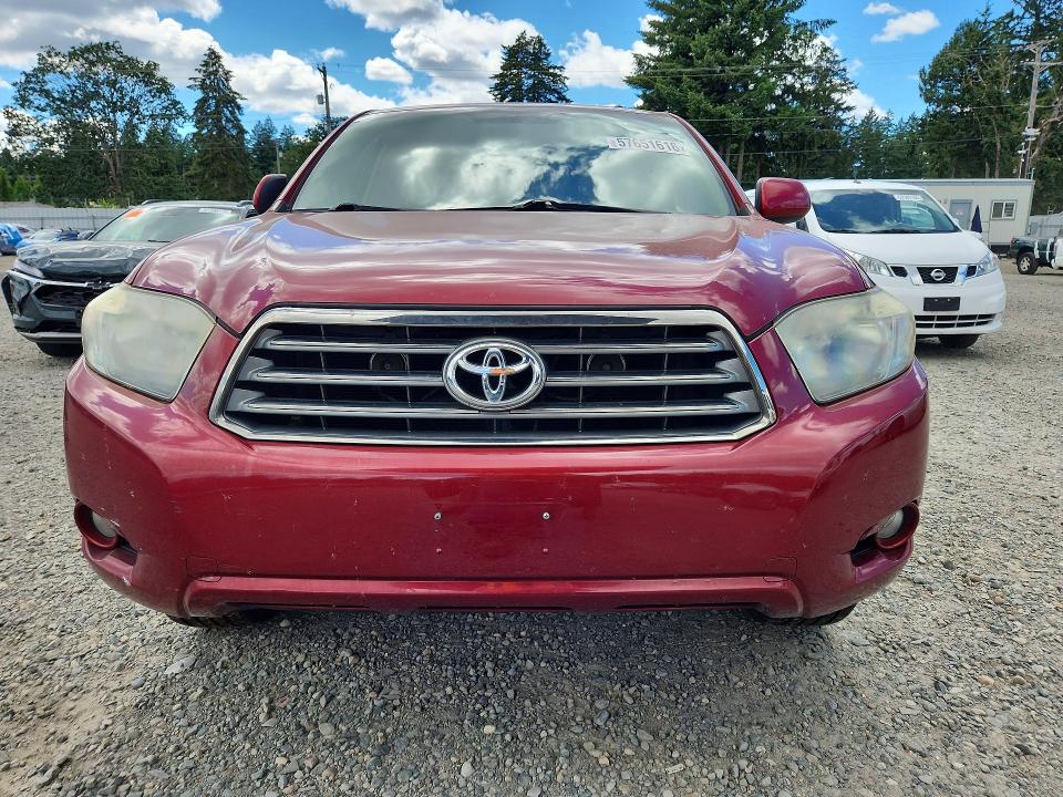 2008 Toyota Highlander VIN JTEES43A882046571 COPART salvage auction — NORMAL WEAR, Wa - Vehicle Cert Of Ownership-Titl, sold $1,500 on 2026-07-10 (photo 5)