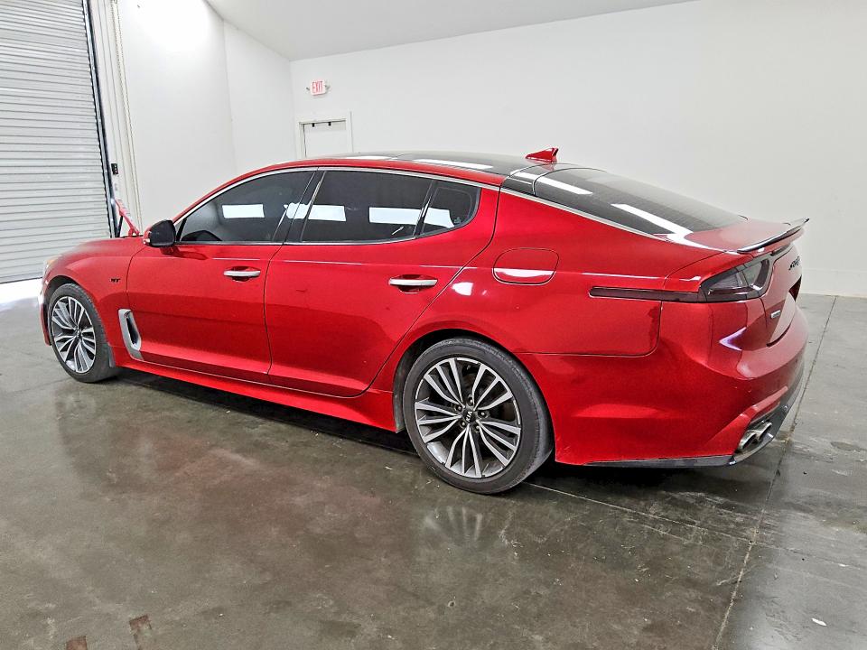 2019 Kia Stinger VIN KNAE15LA2K6046124 COPART salvage auction — FRONT END, TX - CERT OF TITLE-REBUILT SALVAGE, sold $4,900 on 2026-07-07 (photo 2)