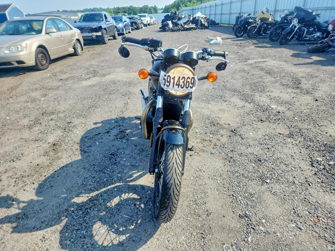 2024 Triumph Motorcycle BONNEVILLE VIN SMTD10G71RTBP4158 COPART salvage auction — Minor Dent/Scratches, MA - CERT OF TITLE-SALVAGE (P), sold $3,250 on 2026-07-09 (photo 2)