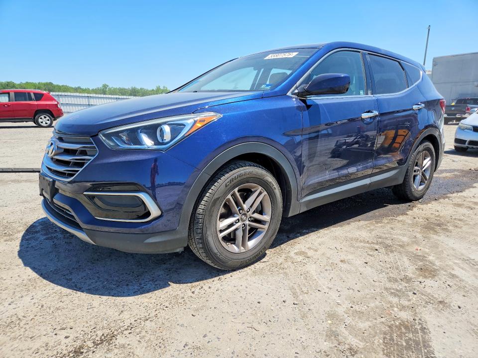 2017 Hyundai Santa fe VIN 5XYZTDLBXHG472554 COPART salvage auction — SIDE, Va - Cert Of Title - Salvage, sold $2,800 on 2026-07-29 (photo 1)