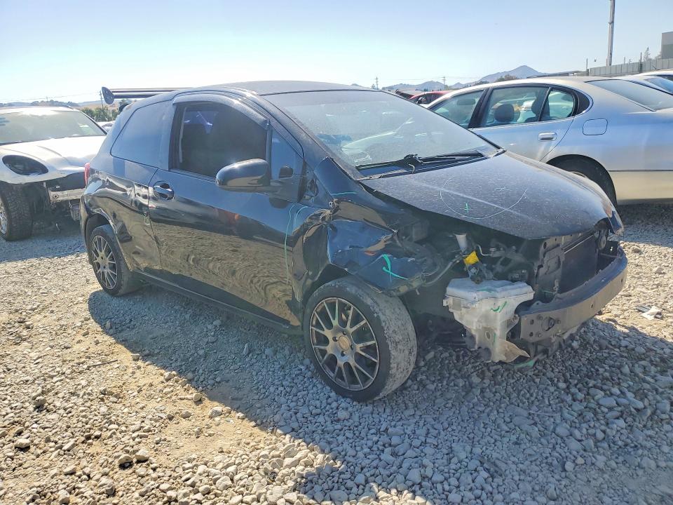 2015 Toyota Yaris VIN VNKJTUD3XFA022735 COPART salvage auction — FRONT END, Ca - Salvage Certificate, sold $80 on 2026-07-28 (photo 4)