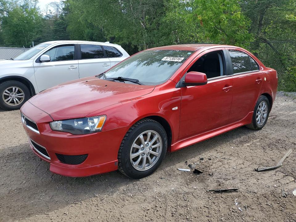 2013 Mitsubishi Lancer VIN JA32U2FU0DU609539 COPART salvage auction — FRONT END, ON - PERMIT NO BRAND - UNFIT, sold $500 on 2026-07-21 (photo 1)