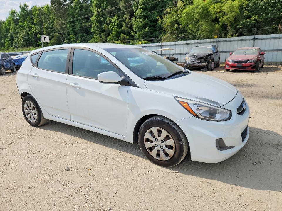 2017 Hyundai Accent VIN KMHCT5AE0HU341491 COPART salvage auction — REAR END, Va - Cert Of Title - Salvage, sold $800 on 2026-07-28 (photo 4)