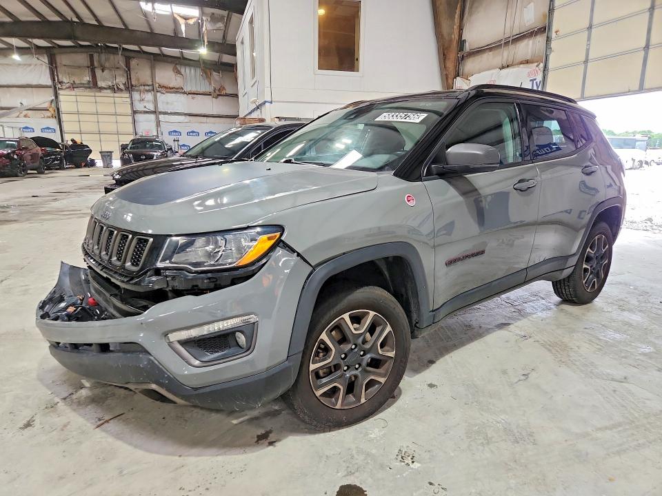 2021 Jeep Compass VIN 3C4NJDDB0MT529253 COPART salvage auction — FRONT END, Tn - Salvage Certificate, sold $2,700 on 2026-08-03 (photo 1)