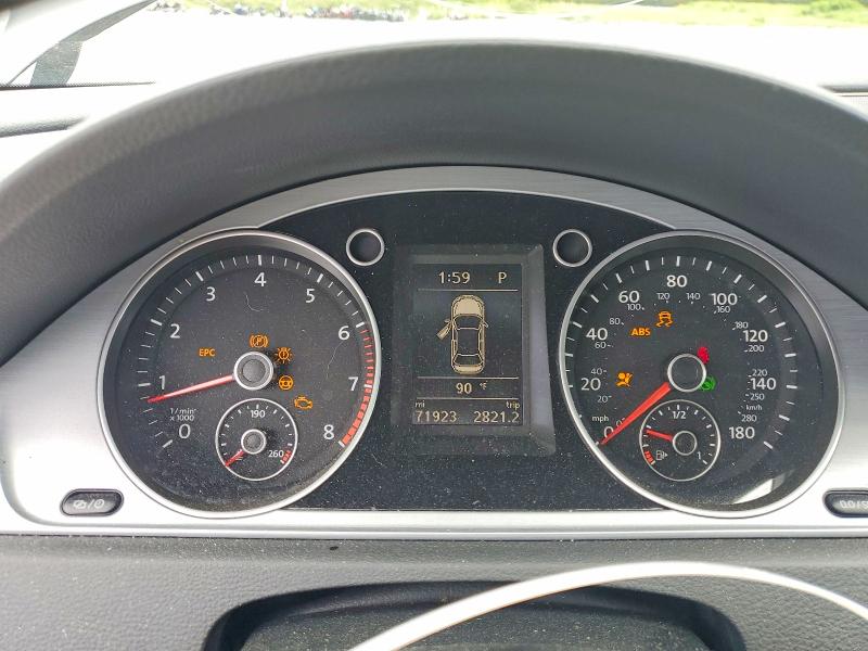 2014 Volkswagen Passat cc VIN WVWBP7AN1EE536960 COPART salvage auction — FRONT END, Ga - Cert Of Title-Salvage, sold $950 on 2026-07-02 (photo 9)