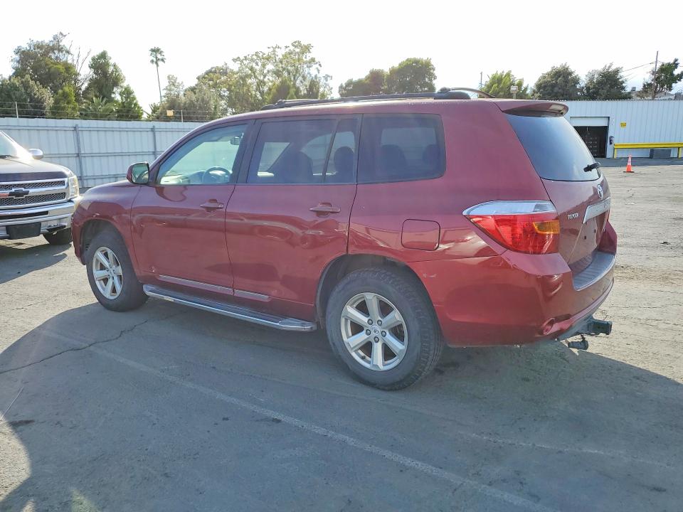 2008 Toyota Highlander VIN JTEES41A082041593 COPART salvage auction — VANDALISM, Ca - Salvage Certificate, sold $100 on 2026-07-24 (photo 2)