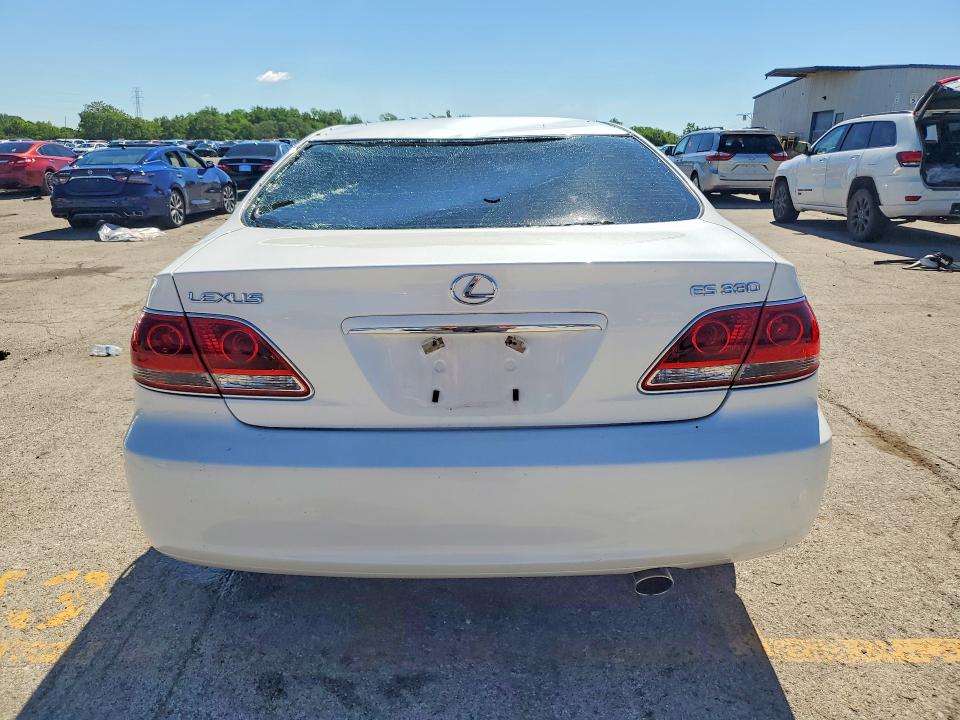 2005 Lexus ES VIN JTHBA30G955112552 COPART salvage auction — ROOF, Il - Salvage Certificate, sold $700 on 2026-07-17 (photo 6)