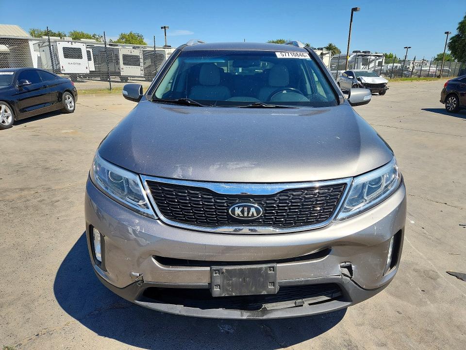 2015 Kia Sorento VIN 5XYKT4A64FG581399 COPART salvage auction — FRONT END, CA - SALVAGE CERTIFICATE, sold $2,350 on 2026-07-27 (photo 5)