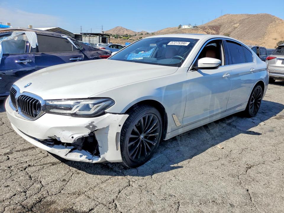 2021 BMW 5er VIN WBA53BJ0XMCG04571 COPART salvage auction — FRONT END, Ca - Salvage Certificate, sold $19,200 on 2026-07-16 (photo 1)