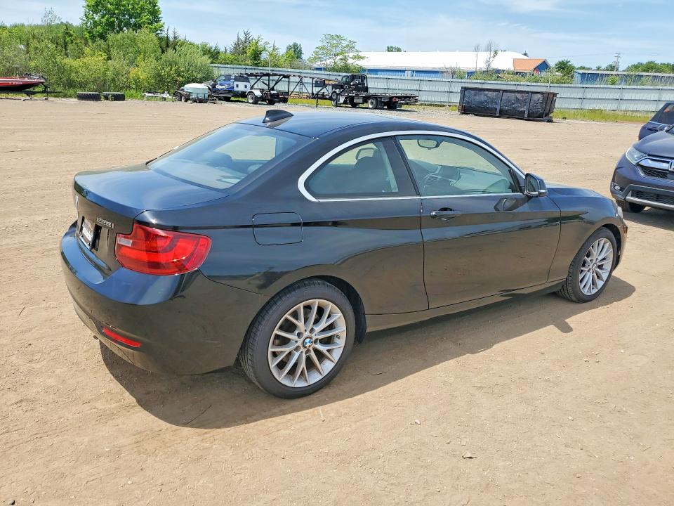 2015 BMW 2er VIN WBA1F7C57FVX96127 COPART salvage auction — HAIL, Oh - Cert Of Title-Salvage, sold $2,900 on 2026-07-16 (photo 3)