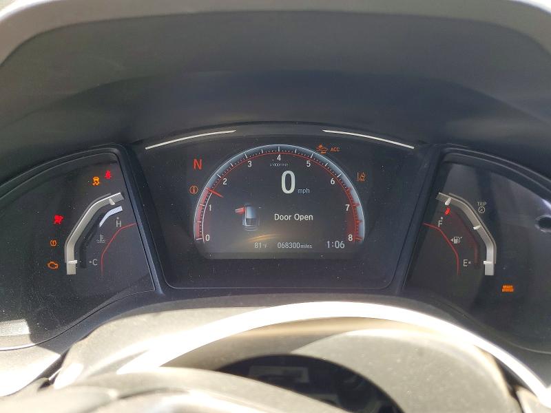 2021 Honda VIN SHHFK7H42MU405559 COPART salvage auction — FRONT END, Ca - Salvage Certificate, sold $200 on 2026-07-24 (photo 9)