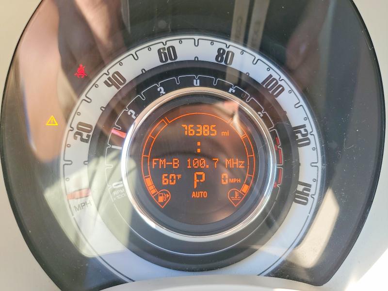 2014 Fiat 500 VIN 3C3CFFER0ET239973 COPART salvage auction — FRONT END, Pa - Certificate Of Salvage, sold $550 on 2026-07-09 (photo 9)