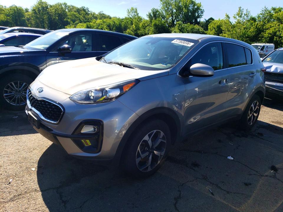 2021 Kia Sportage VIN KNDPMCAC7M7896288 COPART salvage auction — VANDALISM, Ct - Cert Of Title-Salvage, sold $5,300 on 2026-07-17 (photo 1)