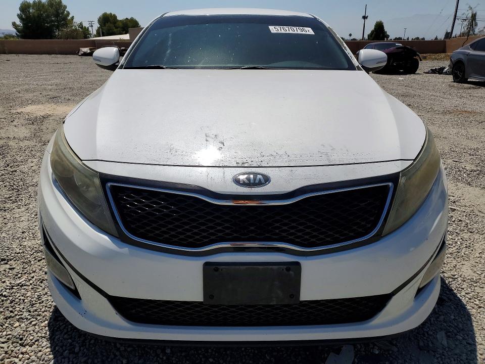 2015 Kia Optima VIN 5XXGM4A74FG489631 COPART salvage auction — VANDALISM, Ca - Salvage Certificate, sold $2,050 on 2026-07-08 (photo 5)