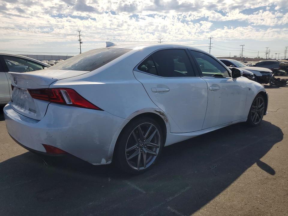 2016 Lexus Is VIN JTHBA1D28G5038420 COPART salvage auction — FRONT END, Ca - Salvage Certificate, sold $3,050 on 2026-07-15 (photo 3)