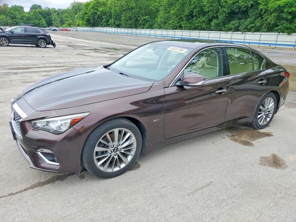2019 Infiniti Q50 VIN JN1EV7AR2KM590200 COPART salvage auction — WATER/FLOOD, Pa - Certificate Of Salvage, sold $4,250 on 2026-07-02 (photo 1)