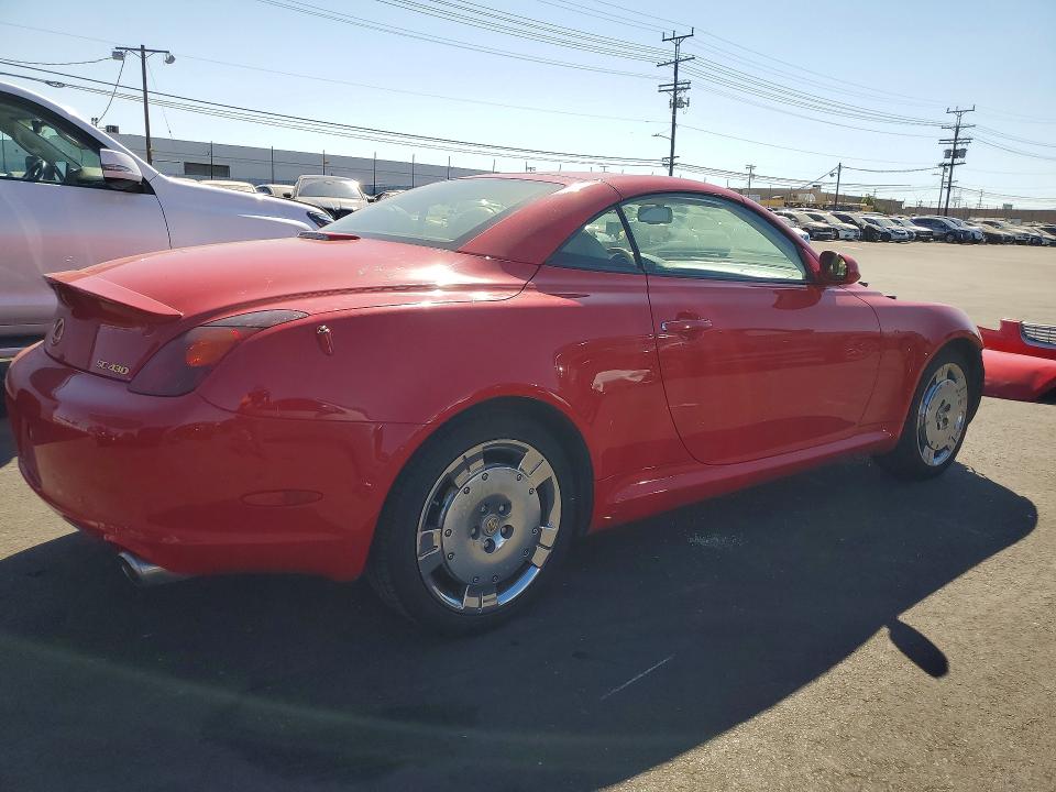 2002 Lexus Sc VIN JTHFN48Y020008601 COPART salvage auction — FRONT END, Ca - Salvage Certificate, sold $1,050 on 2026-07-20 (photo 3)