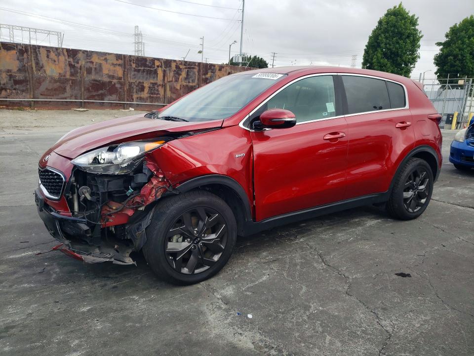 2022 Kia Sportage VIN KNDPMCAC5N7949751 COPART salvage auction — FRONT END, CA - SALVAGE CERTIFICATE, sold $4,300 on 2026-07-22 (photo 1)