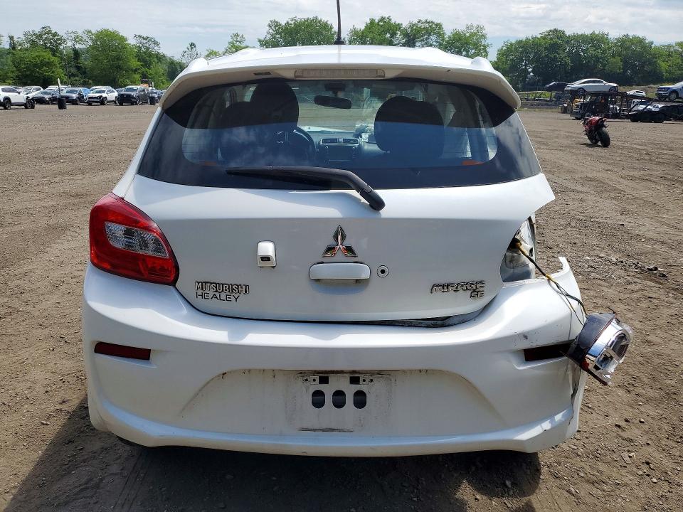 2017 Mitsubishi Mirage VIN ML32A4HJ1HH000230 COPART salvage auction — FRONT END, Ny - Mv-907A Salvage Certificate, sold $450 on 2026-07-09 (photo 6)
