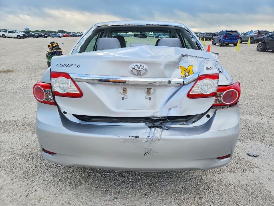 2012 Toyota Corolla VIN 5YFBU4EEXCP051363 COPART salvage auction — REAR END, Tx - Salvage Vehicle Title, sold $2,700 on 2026-07-09 (photo 6)