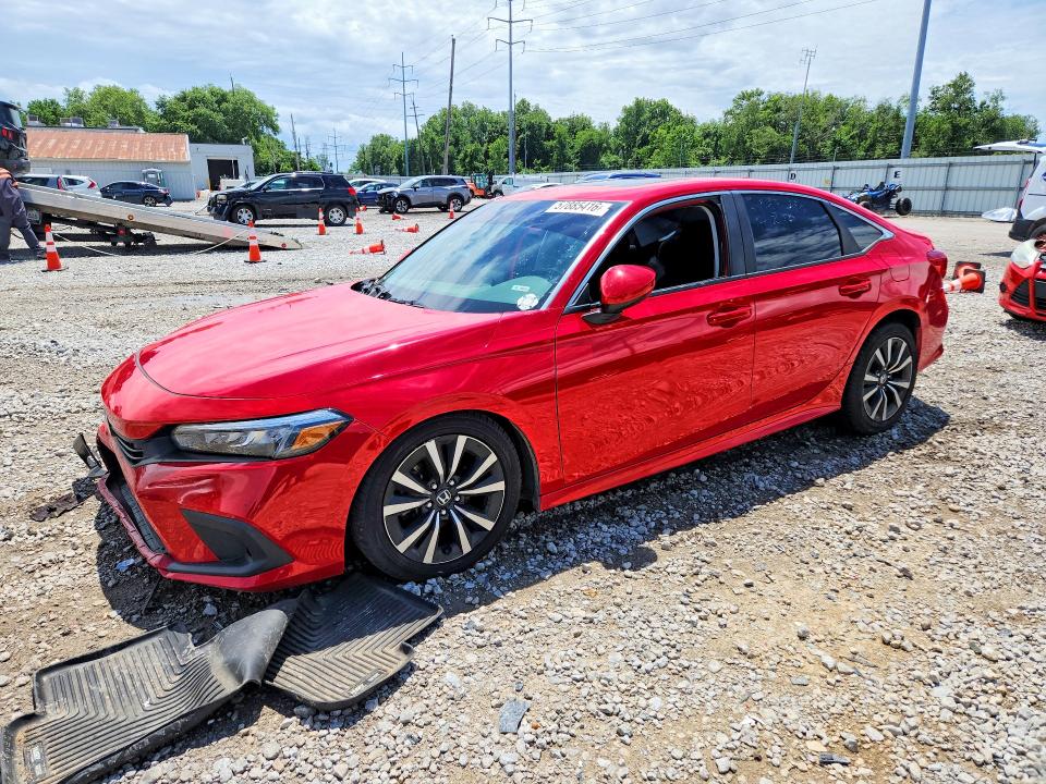 2022 Honda Civic VIN 2HGFE1F75NH304564 COPART salvage auction — FRONT END, OH - CERT OF TITLE-SALVAGE, sold $3,150 on 2026-07-02 (photo 1)