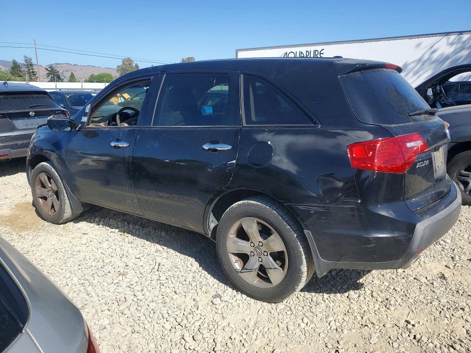 2009 Acura Mdx VIN 2HNYD28869H512927 COPART salvage auction — MINOR DENT/SCRATCHES, Ca - Dis/Dlr/Exp Only Clean Title, sold $525 on 2026-07-09 (photo 2)