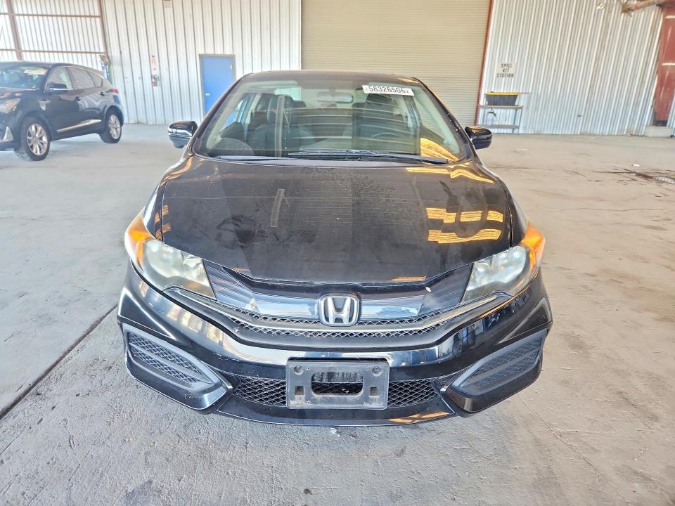 2015 Honda Civic VIN 2HGFG3B89FH521444 COPART salvage auction — FRONT END, Ca - Salvage Certificate, sold $3,200 on 2026-07-23 (photo 5)