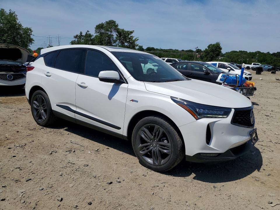 2023 Acura Rdx VIN 5J8TC2H64PL002188 COPART salvage auction — MINOR DENT/SCRATCHES, Md - Cert Of Salvage > 75% Damage, sold $12,200 on 2026-07-28 (photo 4)