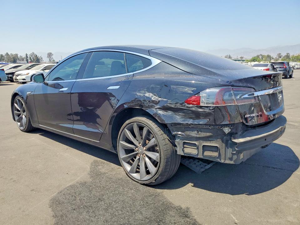 2016 Tesla Model s VIN 5YJSA1E2XGF144804 COPART salvage auction — REAR END, CA - SALVAGE CERTIFICATE, sold $5,300 on 2026-07-20 (photo 2)