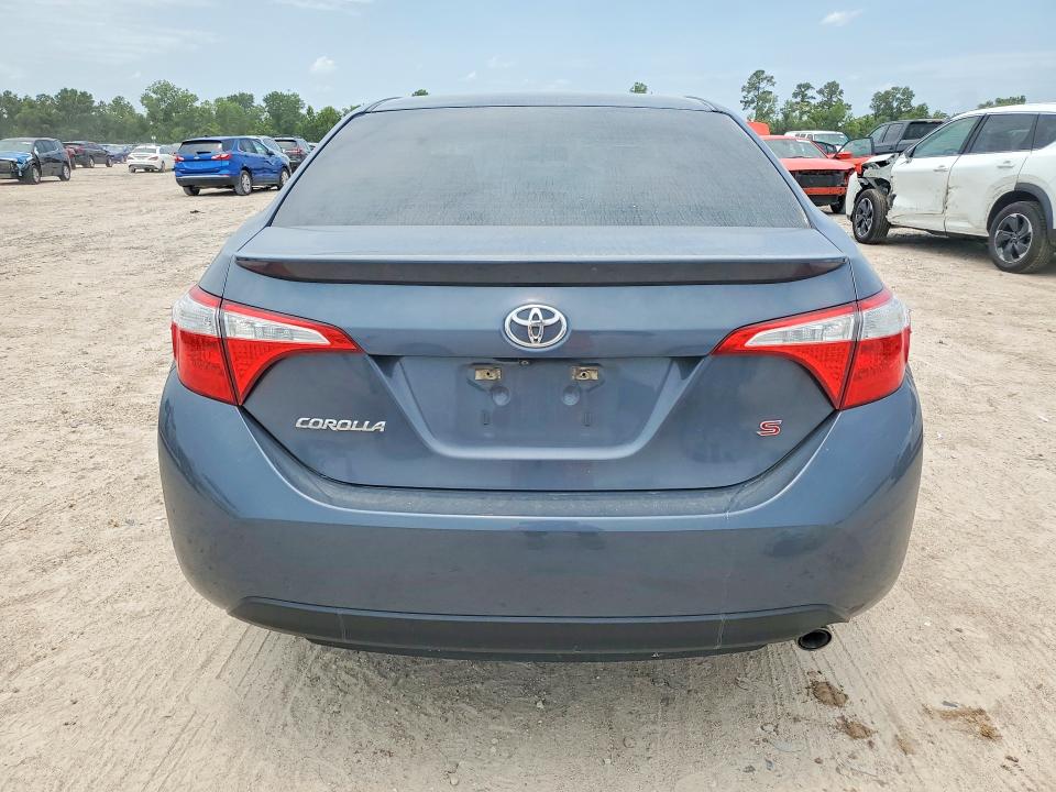 2016 Toyota Corolla VIN 5YFBURHE0GP460423 COPART salvage auction — WATER/FLOOD, Tx - Salvage Title-Flood Damage, sold $2,400 on 2026-07-14 (photo 6)